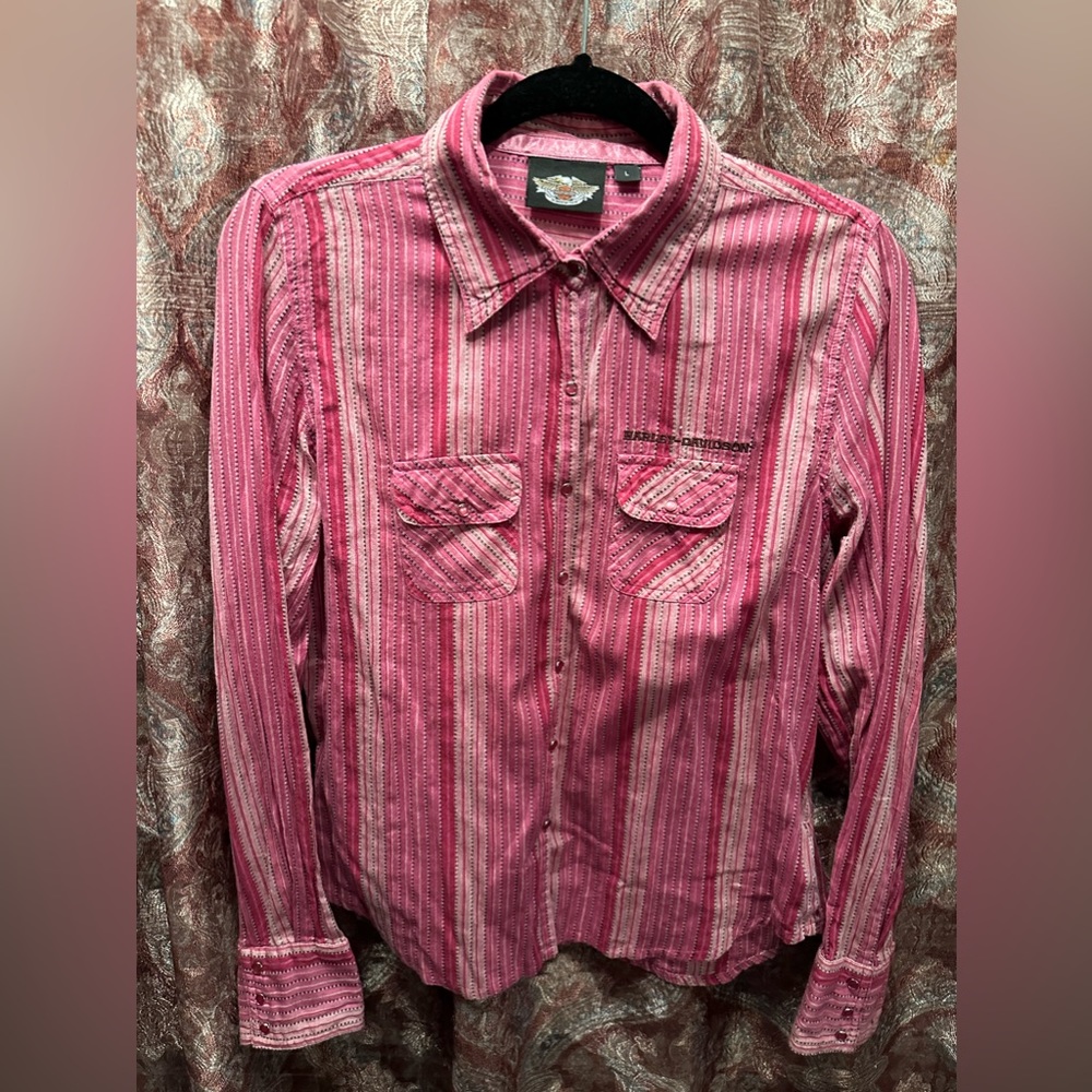 Harley Davidson Snap Closure Shirt